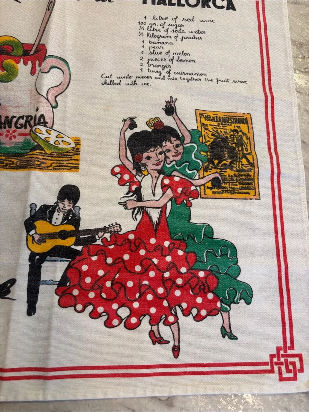 VTG! Mallorca Sangria Decor Tapestry